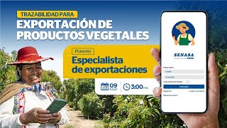 Trazabilidad para exportación de productos vegetales [upl. by Ahseiat]