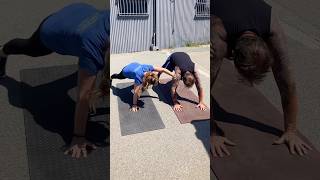 💥Partner workout fun💪💪partnerworkouts workoutbuddy strongertogether funworkouts [upl. by Callahan]