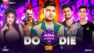 ASIA CHAMPIONSHIP 🔥🚀 DO or Die Day 1 💀 nonstopgaming  free fire live [upl. by Raddi]