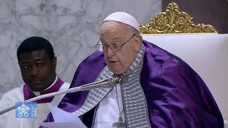 Homilía del Papa Francisco en la Misa de Miércoles de Ceniza 2024 [upl. by Ahserak]