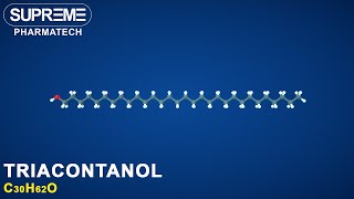 Triacontanol  C30H62O  3D molecule [upl. by Ahsat]