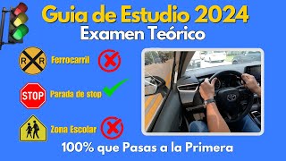 PREGUNTAS DEL EXAMEN TEORICO 2024 ACTUALIZADOLICENCIA DE CONDUCIR [upl. by Andreana]