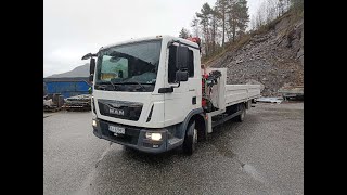 2016 MAN TGL 8180 med FASSI F70 kran [upl. by Nob180]