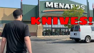 Knife Shopping at Menards  Join us [upl. by Atiuqa]