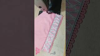 latest sleeves design cutting stitching  sleeves design with gotta amp laceaasteen ka designtrending [upl. by Ena]