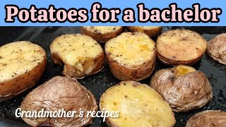 How to Make Baked Potatoes for a Single Man Grandmothers recipes Cooking Tasty potato [upl. by Kamin]