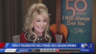 Dolly celebrates Dollywood 2023 season opener [upl. by Toffic]