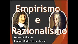 Empirismo e Razionalismo [upl. by Humfried193]