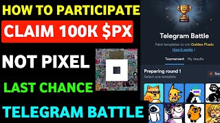 Not Pixel Telegram Battle  Golden Pixels in Not Pixel  Not Pixel New Update  Not Pixel New Event [upl. by Dnomde239]