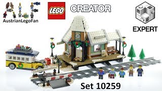 Lego Creator 10259 Winter Village Station Speed Build [upl. by Ellitnahc]