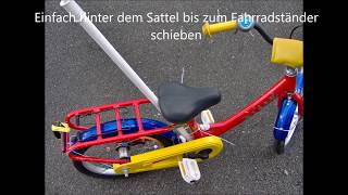 Anleitung Kinderfahrrad Schiebestange selbstgemacht [upl. by Ecneps]