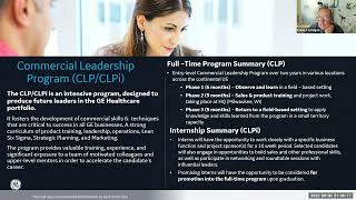 GE Healthcare Leadership Program amp Internship career opportunities [upl. by Ehtyaf]