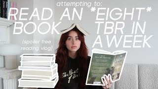 reading my entire tbr in a week episode 2 spoiler free reading vlog [upl. by Cahn854]