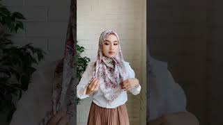 CARA BERHIJAB SEGIEMPAT SIMPLE MUDAH DAN CANTIK UNTUK GADIS AYU hijabstyle [upl. by Rayburn]