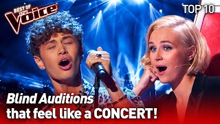 They turned their Blind Audition into a CONCERT on The Voice  TOP 10 [upl. by Bencion562]