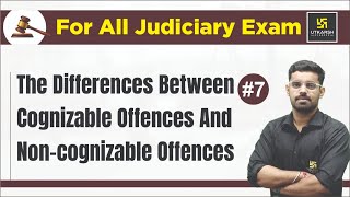 The differences between Cognizable Offences and Non Cognizable Offences  Hardik Mishra Sir [upl. by Llenrrad30]