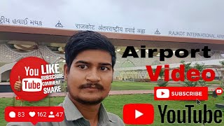 Rajkot Airport International Hirasar Gujarat India Mrajaybabuup84 viralvideo subscribe like [upl. by Laroc]