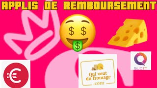 Applis de remboursement courses  🔥 🧀🤑 [upl. by Illak]