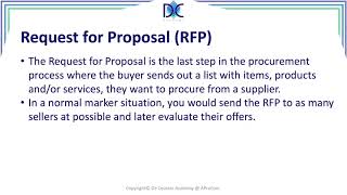 CAPM II  Lesson 1016 Steps in Contracting RFI RFQ and RFP [upl. by Keiko908]