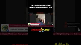 Obeying Allah or Following the Prophet Whats the Right Choice [upl. by Selrhc163]