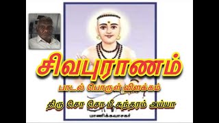 சிவபுராணம் பொருள் விளக்கம்  Sivapuranam explained By SoSoMee Sundaram Ayya [upl. by Anialed]