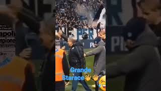 Atalanta Napoli Starace saluta i bergamaschi🤣🤣 [upl. by Shanna]