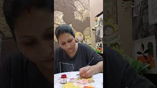 Navratri special maa Durga acrylic painting ideas for beginners art shortsfeed ytshorts [upl. by Kcim]