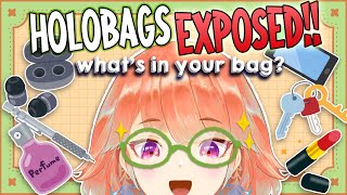 【HOLOBAGS】Inspecting Hololive Members Bags Once AGAIN kfp キアライブ [upl. by Eilahs]