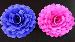 How to Make Easy and Simple Paper Flower  DIY Paper Crafts [upl. by Ahern]