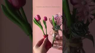 tulip tulips🌷 flowers homedecor vase flowervase lifestyle homesweethome roomdecor [upl. by Whitman967]