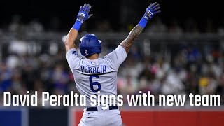 Dodgers free agent David Peralta signs with Cubs [upl. by Enamrahs]