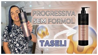 PROGRESSIVA SEM FORMOL EM CABELO RESISTENTE  PREMIUM  TASELI PROFESSIONAL [upl. by Ceciley39]