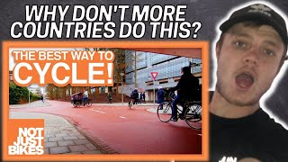 The Best Dutch Cycling Infrastructure  NotJustBikes  TheCuriousBrit Reacts [upl. by Artaed174]