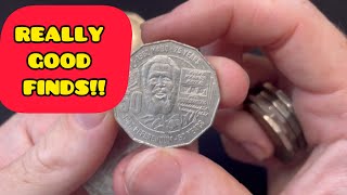 BACK WITH SOME 50 CENT COINS Aussie 50 Cent Coin Hunt [upl. by Noraha426]