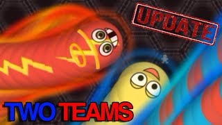 Wormateio UPDATE New Game Mode 2 TeamsArena Wormateio Epic Gameplay [upl. by Kruse]