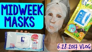 Vlog Work ASIAN SKIN CARE Masks PO BOX cards 🚗📪🙆 [upl. by Rene]