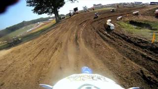 GoPro HD Ryan Sipes Race  Steel City Lucas Oil Motocross 2011 [upl. by Anelej]