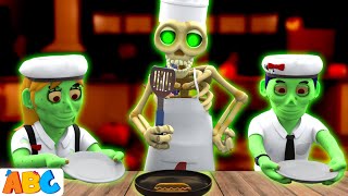 Five Zombies Were Cooking At a Party🧟  New SPOOKY Zombie Song for Kids  All Babies Channel [upl. by Donahoe21]