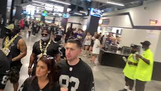 Raider fans enjoying their first game at Allegiant Stadium 91321 [upl. by Janey]