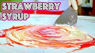 HERSHEYS STRAWBERRY SYRUP  ICE CREAM ROLLS [upl. by Strade]