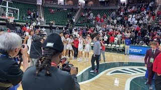 Orchard Lake St Marys Basketball Coach Emotional after Winning Championship at His Alma Mater [upl. by Trinetta]