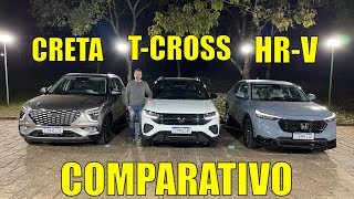 Volkswagen TCross 2025 x Honda HRV x Hyundai Creta [upl. by Boothman]