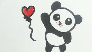 How to draw a Panda with easy steps  Drawing of a Panda  Panda drawing [upl. by Sivram]