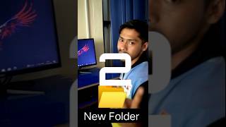 Pc aur laptop me New folder 📁 kaise banaye।। How to create new folder in laptop।। computer shorts [upl. by Oremar907]