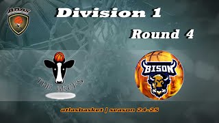 Atlasbasket  Div 1Round 4  THE BEEFS vs DE TROI BISONS [upl. by Farman]