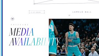 Hornets vs Pistons LaMelo Ball Postgame Media Availability  11212024 [upl. by Havens]