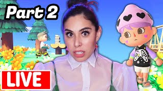 I Played Animal Crossing For 12 HOURS STRAIGHT  Part 2 Livestream [upl. by Ardnazxela428]