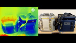 YETI vs SPARTER 12 Can Soft Cooler Temperature Test [upl. by Kcirred]