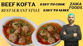 Beef Kofta Recipe  Beef Kofta Curry Recipe  Meat Balls By Zaika Foods [upl. by Kara]