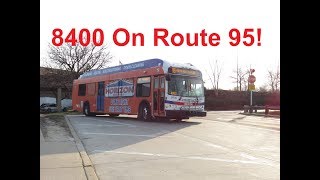 NeoplanDude  SEPTA 2010 New Flyer DE40LFR 8400 On Route 95 To Willow Grove [upl. by Novej]